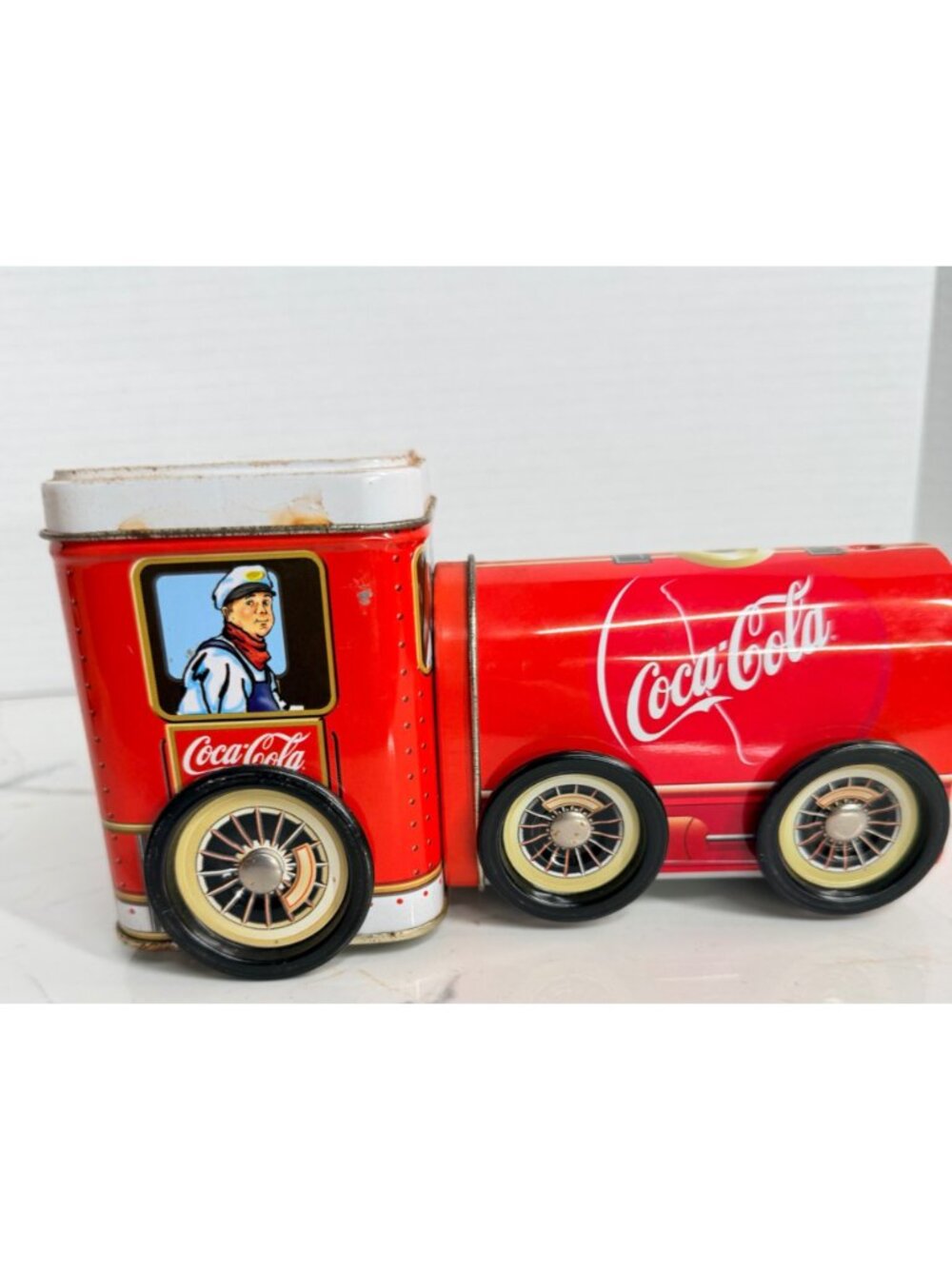 Vintage Advertising Tin Lot - Hershey’s Milk Truck & Coca-Cola Train - Picture 4 of 16